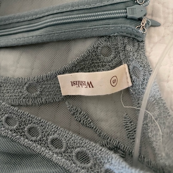 Seafoam Lace Maxi Dress - Picture 3 of 6